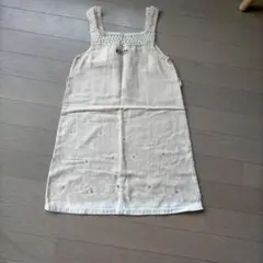★美品★KENZO ENFANT ノースリーブ ワンピース ベージュ110cmのサムネイル