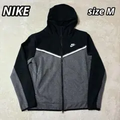 【美品】NIKE テックフリース フルジップパーカー バイカラー メンズ M