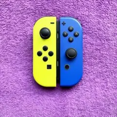 ジョイコンJoy-Con純正 ネオンイエロー ブルー セットA3i-4【超美品】