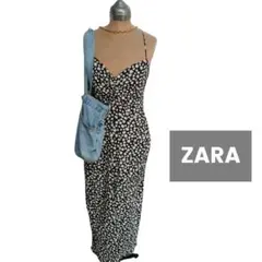 ZARA 小花柄キャミワンピース　レトロ　ヴィンテージフラワー　リゾート