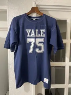 新品 チャンピオン イエール大学 フットボールTシャツ 70年代 復刻 