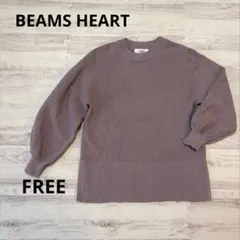 ビームスハート　ニットプルオーバー　フリー