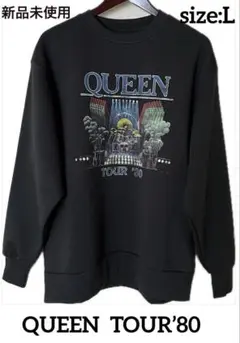 QUEEN TOUR’80プリントスウェットトレーナーsize:L