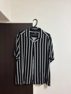 H&M ストライプ 半袖シャツ