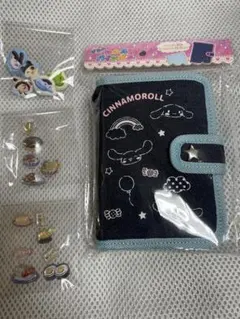 シナモンデニムシールバインダ&たまごっちぷっくりピースシール和柄ボンボンドロップ