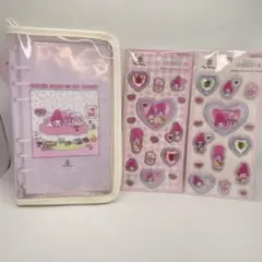 正規品 エスターバニー マイメロディ 白A6シール帳 バインダー シール3点