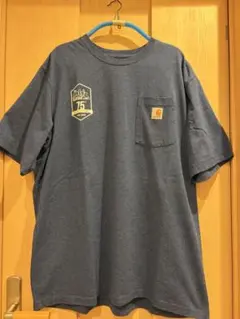 Carhartt Tシャツ XLサイズ ネイビー ポケT 企業物 レア