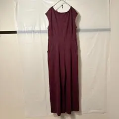 美品✨️ OLD NAVY バーガンディ オールインワン 【L】 ノースリーブ
