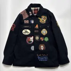 ピ*カ様 美品　カールヘルム　ワッペンジャケット　ネイビー　L