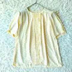 HANAE MORI TOPS ハナエモリ 80s ブラウス ドット プリーツのサムネイル