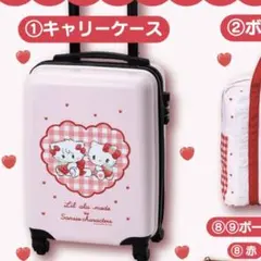 リル アラモード キティー キャリーケース 一番くじ サンリオ当りくじ」が「Lil ala mode」と初コラボ！いちごモチーフの