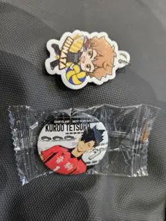 日向翔陽 アクリルキーホルダー & 黒尾鉄朗 缶バッジ