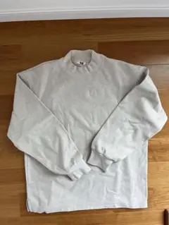 OLD UNIQLOU モックネックカットソー M クリーム