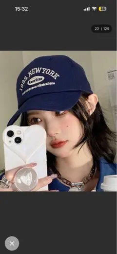 1989 NEW YORK キャップ ネイビー MANGROVE