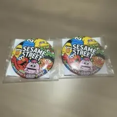 【新品】USJ 缶バッジ セサミストリート 2個セット 非売品