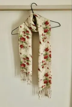 レディース earth music&ecology 花柄薄手ストール＜送料込み＞