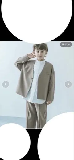 デビロック 男の子フォーマルスーツ グレージュ 150cm