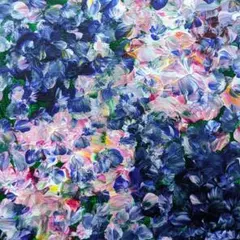 朝焼けに染まる記憶 アクリル画 物語を読む絵画 キャンバスF10