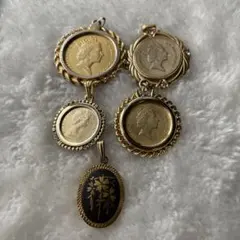 ゴールド　ペンダント　トップ　セット　#312