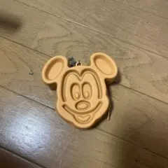 ミッキーマウス シリコンキーホルダー オレンジ
