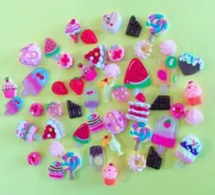 スイーツ　お菓子　ハンドメイド　デコレーションパーツ　まとめ売り　50個セット