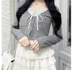 INGNI レースレイヤードカーデトップス