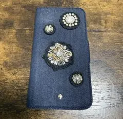 kate spade ケイトスペード デニム手帳型　iPhone X用ケース