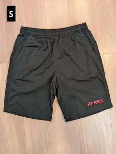 YONEX　ハーフパンツ　Sサイズ　ブラック/ローズ　①