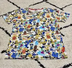 香港ディズニーランド ミッキー Tシャツ Mサイズ　総柄