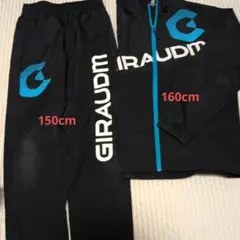 GIRAUDM キッズ ジャージ セットアップ ブラック
