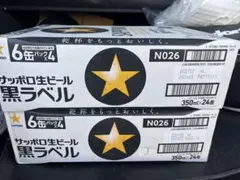 サッポロ 黒ラベル 350ml 24缶✖︎2ケースのサムネイル