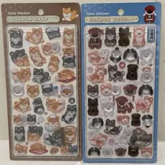 正規品 和柄 ボンボンドロップシール 日本犬 柴犬 ほっこり 新作