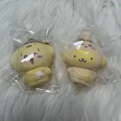 ちいかわ サンリオ フロッキーマスコットチャーム(うさぎ、ポムポムプリン)