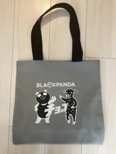 未使用　ブラックパンダ　トートバッグ　グラニフ　コラボ　大きめトート　パンダのサムネイル