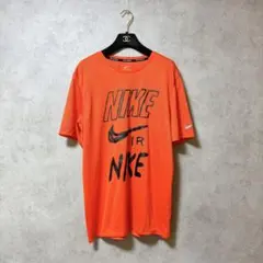 ナイキ ブリーズ Dri-FIT ランニングTシャツ L オレンジ AJ7585