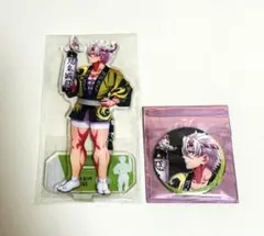 鬼滅の刃 ufotable 阿波おどり アクリルスタンド 缶バッジ 不死川 実弥