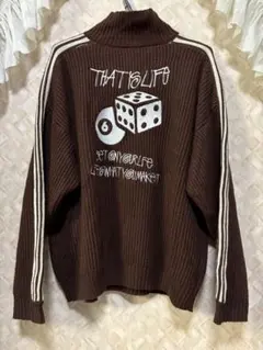 That’s life ザッツライフ ハイネック ハーフジップ ニット 米尾賢人