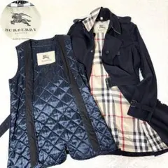 バーバリーロンドン イングランド製 ライナー付き 2way トレンチコート