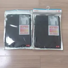 ヒートテック　Uネック半袖 Mサイズ黒 2枚セット