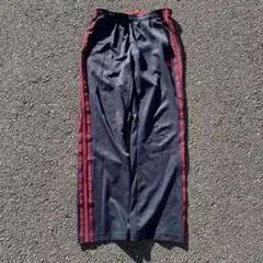 adidas CIMALITE ストライプパンツ 黒/赤 00s