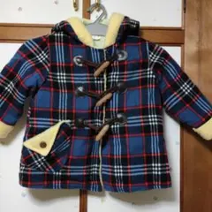 チェック柄コート