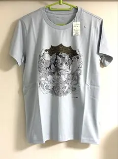 【新品未使用タグ付き】あずや　hitoeni　レディースＴシャツ　猫　Lサイズ