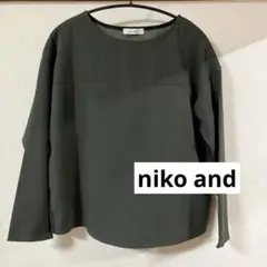 niko and ... 長袖カットソー カーキ