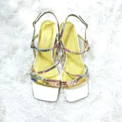 オデットエオディール サンダル アシンメトリークロス40↓↑ 24センチ