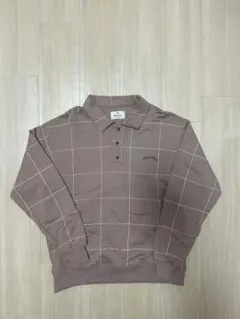 Montley チェック柄 ポロシャツ スウェットのサムネイル