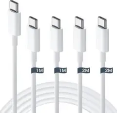 【新品】最安値セール中！USB-C　4本 シリコンケーブル　　60W　PD対応