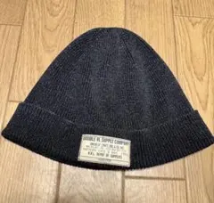 t*9様 RRL インディゴダイド ウォッチ キャップ　ブラック　ビーニー　ニッ t*9様 RRL インディゴダイド ウォッチ キャップ ブラック ビーニー