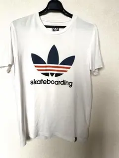 adidas スケートボーディング Tシャツ　ホワイト　L