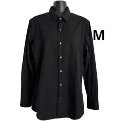 UNIQLO SLIM FIT 黒　ブラック　長袖シャツ　M