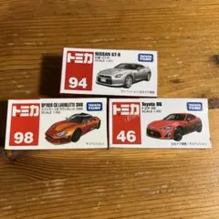 トミカ 3台セット 日産GT-R トヨタ86 スパイカー